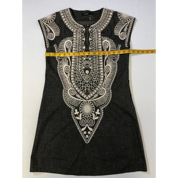 THEME Embroidered Linen Blend Dress Ethnic BOHO Womens Size Small NWOT - Picture 7 of 11